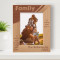No Matter What Happens, A Family Will Always Have Your Back Personalized Wooden Frame 5" x 7" Brown (Vertical)