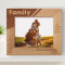 No Matter What Happens, A Family Will Always Have Your Back Personalized Wooden Frame-10" x 8" Brown Horizontal