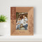 Family Means Nobody Gets Left Behind Or Forgotten Personalized Wooden Frame 3 1/2" x 5" Brown (Vertical)