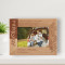Family Means Nobody Gets Left Behind Or Forgotten Personalized Wooden Frame-6" x 4" Brown Horizontal