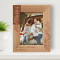 Family Means Nobody Gets Left Behind Or Forgotten Personalized Wooden Frame 5" x 7" Brown (Vertical)