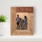 It Didn't Matter How Big Our House Was, It Mattered That There Was Love In It Personalized Wooden Frame 3 1/2" x 5" Brown (Vertical)