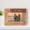 It Didn't Matter How Big Our House Was, It Mattered That There Was Love In It Personalized Wooden Frame-6" x 4" Brown Horizontal