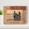It Didn't Matter How Big Our House Was, It Mattered That There Was Love In It Personalized Wooden Frame-7" x 5" Brown Horizontal