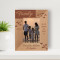 Family Are The Compass That Guides Us Personalized Wooden Frame 3 1/2" x 5" Brown (Vertical)