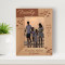 Family Are The Compass That Guides Us Personalized Wooden Frame 4" x 6" Brown (Vertical)