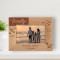 Family Are The Compass That Guides Us Personalized Wooden Frame-6" x 4" Brown Horizontal
