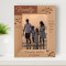 Family Are The Compass That Guides Us Personalized Wooden Frame 5" x 7" Brown (Vertical)