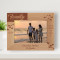 Family Are The Compass That Guides Us Personalized Wooden Frame-7" x 5" Brown Horizontal