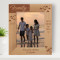 Family Are The Compass That Guides Us Personalized Wooden Frame 8" x 10" Brown (Vertical)
