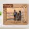Family Are The Compass That Guides Us Personalized Wooden Frame-10" x 8" Brown Horizontal