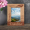 North Carolina Personalized Wooden Frame 4" x 6" Brown (Vertical)