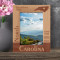 North Carolina Personalized Wooden Frame 5" x 7" Brown (Vertical)