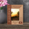 North Dakota Personalized Wooden Frame 3 1/2" x 5" Brown (Vertical)