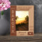 North Dakota Personalized Wooden Frame 4" x 6" Brown (Vertical)