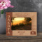 North Dakota Personalized Wooden Frame-6" x 4" Brown Horizontal