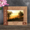 North Dakota Personalized Wooden Frame 7" x 5" Brown Horizontal