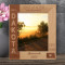 North Dakota Personalized Wooden Frame 8" x 10" Brown (Vertical)