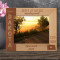 North Dakota Personalized Wooden Frame-10" x 8" Brown Horizontal