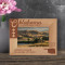 Oklahoma Personalized Wooden Frame-6" x 4" Brown Horizontal