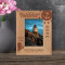 Rhode Island Personalized Wooden Frame 3 1/2" x 5" Brown (Vertical)