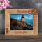 Rhode Island Personalized Wooden Frame 7" x 5" Brown Horizontal