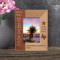 Texas Personalized Wooden Frame 3 1/2" x 5" Brown (Vertical)