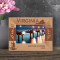 Virginia Personalized Wooden Frame-6" x 4" Brown Horizontal