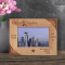Washington Personalized Wooden Frame-6" x 4" Brown Horizontal