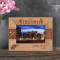 West Virginia Personalized Wooden Frame-6" x 4" Brown Horizontal