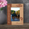 Wisconsin Personalized Wooden Frame 4" x 6" Brown (Vertical)
