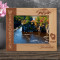 Wisconsin Personalized Wooden Frame-10" x 8" Brown Horizontal