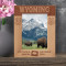Wyoming Personalized Wooden Frame 5" x 7" Brown (Vertical)