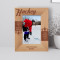 Hockey Personalized Wooden Frame 4" x 6" Brown (Vertical)