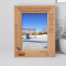 Hockey Personalized Wooden Frame 5" x 7" Brown (Vertical)
