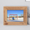 Hockey Personalized Wooden Frame 7" x 5" Brown Horizontal