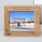Hockey Personalized Wooden Frame-10" x 8" Brown Horizontal