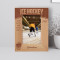 Ice Hockey Personalized Wooden Frame 4" x 6" Brown (Vertical)