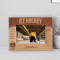 Ice Hockey Personalized Wooden Frame-6" x 4" Brown Horizontal
