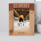 Ice Hockey Personalized Wooden Frame 5" x 7" Brown (Vertical)