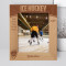 Ice Hockey Personalized Wooden Frame 8" x 10" Brown (Vertical)
