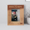 Hockey Personalized Wooden Frame 3 1/2" x 5" Brown (Vertical)