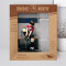 Hockey Personalized Wooden Frame 8" x 10" Brown (Vertical)