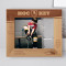 Hockey Personalized Wooden Frame-10" x 8" Brown Horizontal