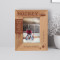 Hockey Personalized Wooden Frame 3 1/2" x 5" Brown (Vertical)
