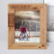 Hockey Personalized Wooden Frame 8" x 10" Brown (Vertical)