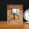 Hunting Personalized Wooden Frame 3 1/2" x 5" Brown (Vertical)