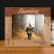 Hunting Personalized Wooden Frame-10" x 8" Brown Horizontal