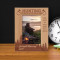 Hunting You Can See The True Heart Of A Man Personalized Wooden Frame 4" x 6" Brown (Vertical)