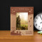 Eat Sleep Hunt Personalized Wooden Frame 3 1/2" x 5" Brown (Vertical)